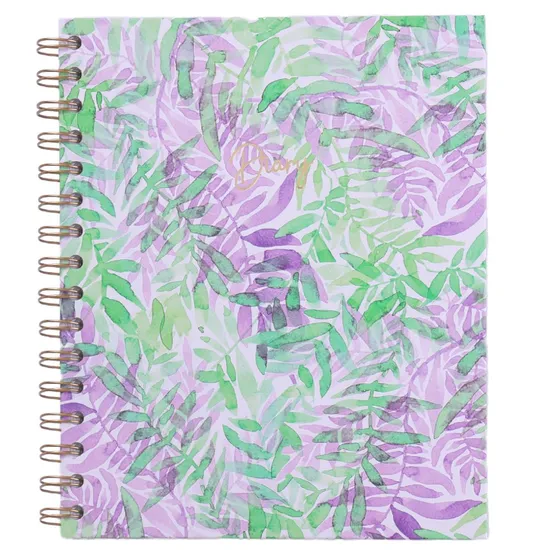 Metallic Twin Coil Notebook with Durable Paper Cover