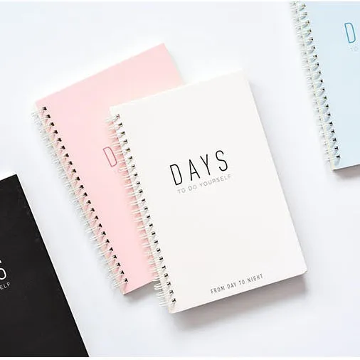 Custom Logo Dye Sublimation A4 Size Hardcover Spiral Bound Paper Notebook