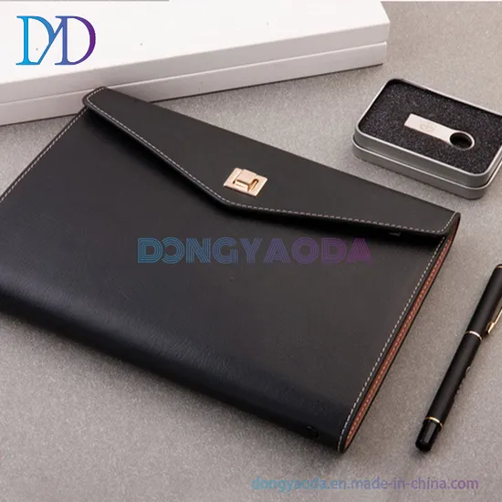 Pua5 Business Notebook Custom High-End Simulation Leather Loose-Leaf Book Custom Logo/4