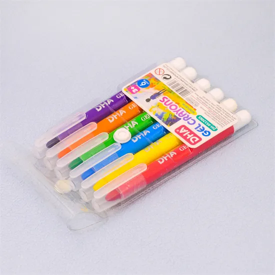 12color Gel Highlighter Silky Crayon Paint Stick with Good Price and Bright Colors Marker for Kids Early Education