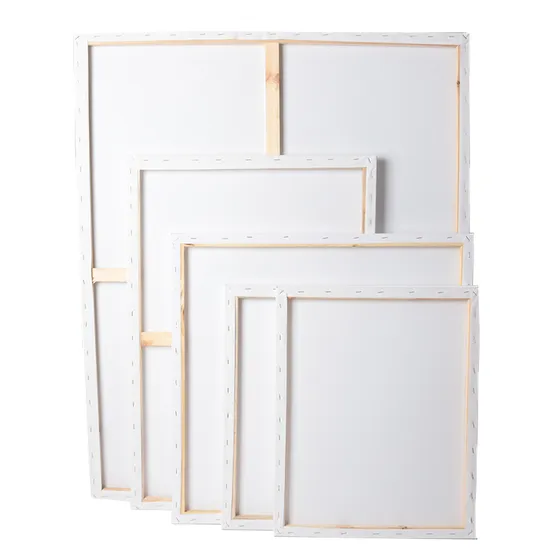 Art Supplies DIY Rectangle Painting Stretched Canvas with Oil Acrylic Pouring