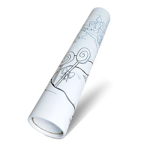 Paper Roll with OEM Design Artwork Printing for Kids Drawing