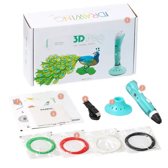 Promotion Gift 3D Pen Idrawing 3D ABS Filament Pen Yousu 3D Tech 3D Printing Pen 1.75mm Fla Filament Education Children 3D Idrawing Creation Pen