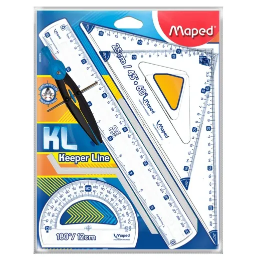 New Fashion Style Ruler Compass School Set Stationery Set