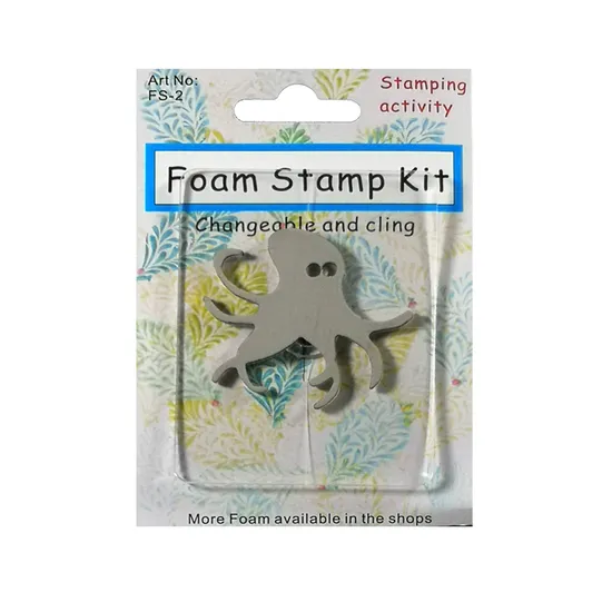 Children Stamp Handle with Foam Stamp