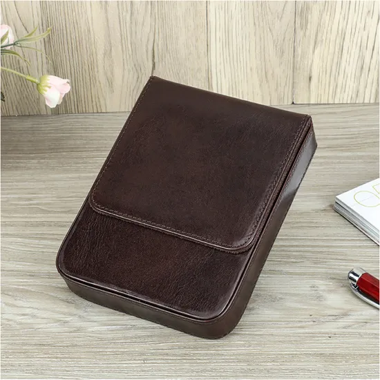 Luxury Office School Leather Pen Pouch Organizer Vintage Handmade Pen Case Pen Holder Bag
