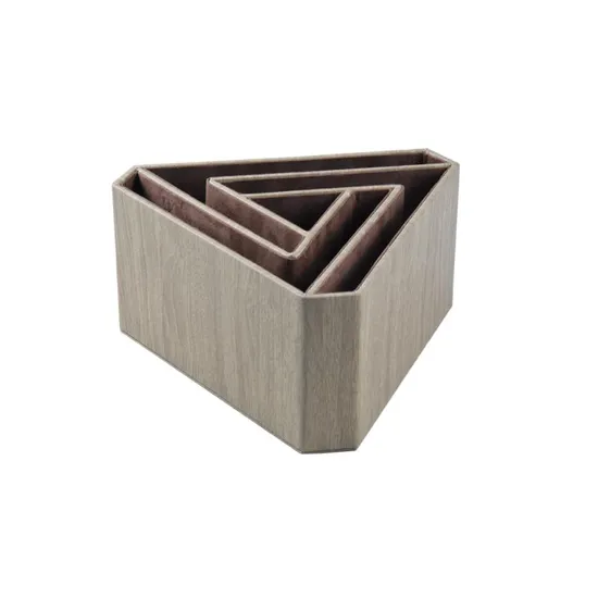 Office stationery Triangle Shaped Desk Organizer Storage Box