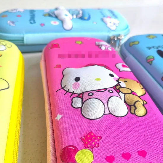 Ruunjoy Cute Pencil Case 3D Pattern Kt Kulomi Pen Box Stationery Bag Office School Supplies Kawaii Capybara Storage Bag Wholesale