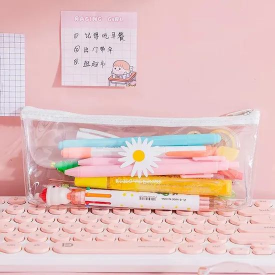 Custom Cute Waterproof PVC Leather School Stationery and Case for Sale