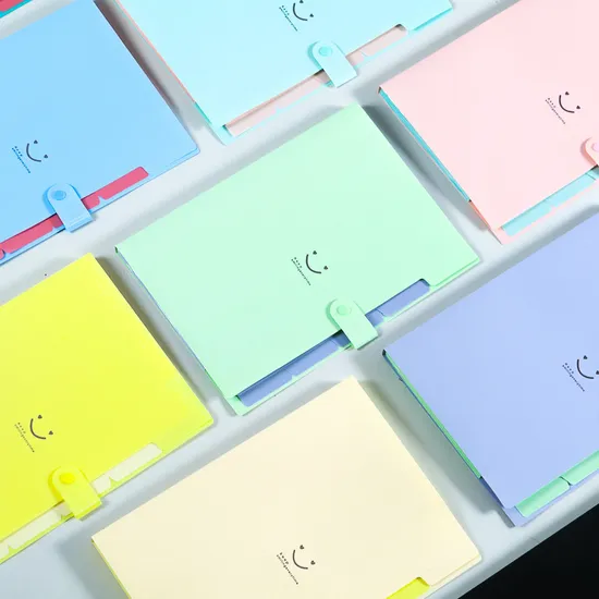 Document Organizer Portfolio Pocket Plastic Portable A4 Paper File Folder