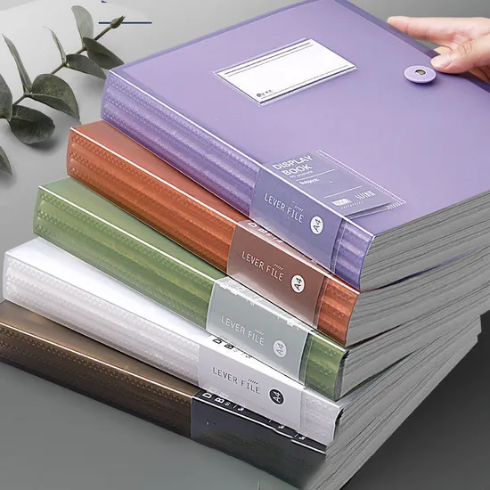 A4 Office File Folder Transparent Multi-Layer Large Storage Bag Plastic Paper