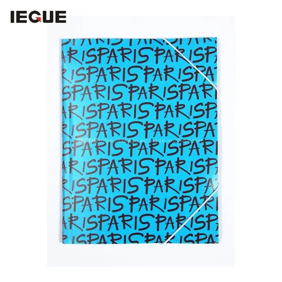 A4 PP Clear Display Book Document Holder File Folder for Business with Elastic Band