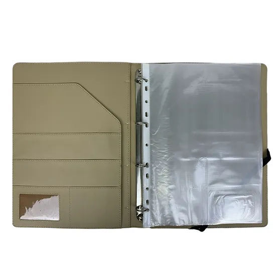 Business Stationery Custom File Folder with Loose Leaf Notepad