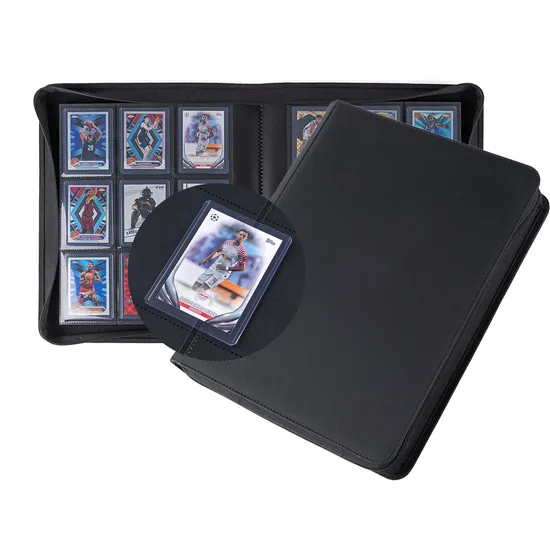 Trading Card Toploader Binder Storage 252 9 Pocket Top Loader Card Collection Binder Yugioh Mtg Tcg Album