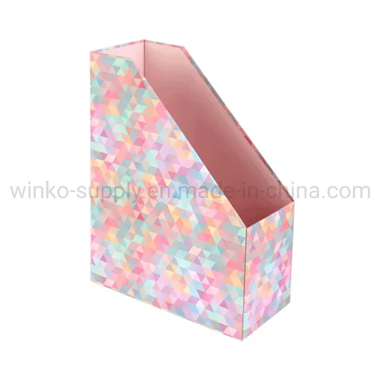 Kraft Paper File Folder for Office Supply Desktop Magazine Box