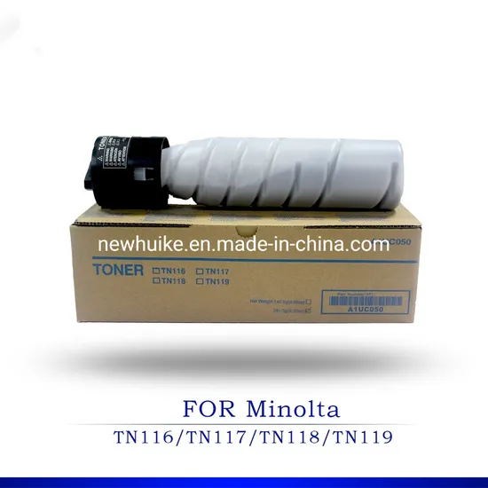 for Konica Minolta Tn116/Tn117/Tn118/Tn119 Compatible Japan Toner Cartridge for Copier Bizhub 164/184/195/215/235/7718