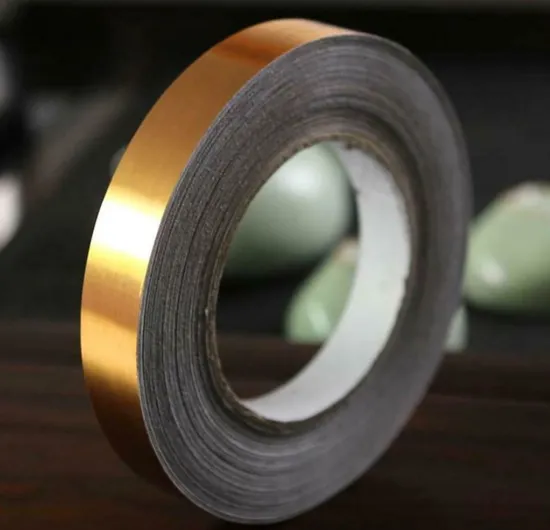 Golden Foil Tile Stickers Decoration Tape Wall