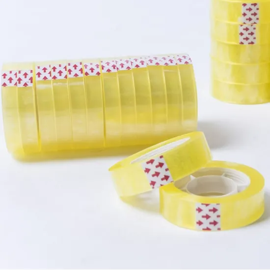 12mm X30m OPP BOPP Super Clear and Printing Stationery Tape Sellotape for School Office and Decoration Use