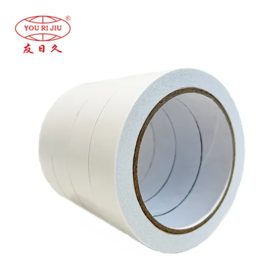Yourijiu Ds Paper Strong Adhesive Envelope School Easy Tear Wholesale Jumbo Roll Double Side Tissue Tape