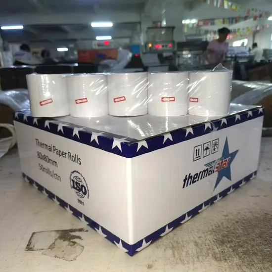 Thermal Paper Rolls Bank Receipt ATM Roll 80*100mm 80*120mm 80*150mm