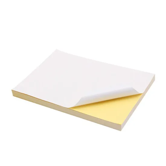 High-Quality A4 Self-Adhesive Label Stickers Glossy Waterproof Print Paper
