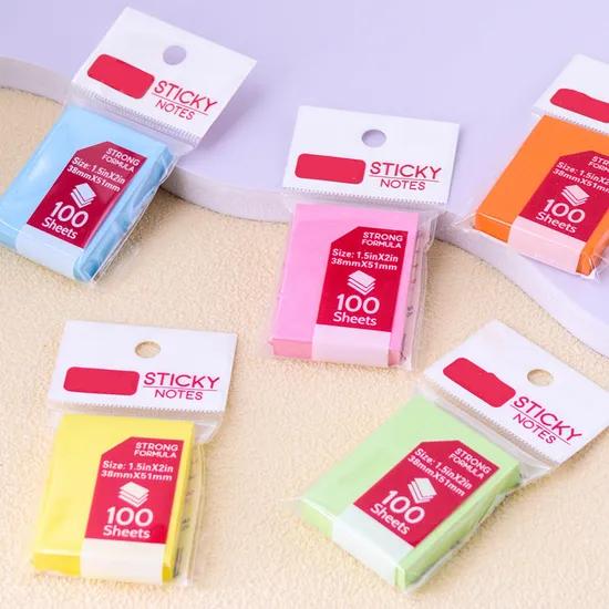 Note Pad Custom Colors Office Sticky Notes Papers