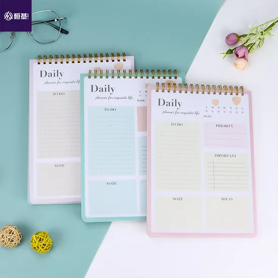 Tear off Planning Pad Daily to Do List Notepad with Daily Schedule Weekly Plan