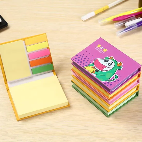 Eco Friendly PU Leather Sticky Notes Mini Memo Pad for School/Office