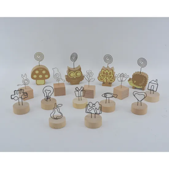 New Wooden Memo Holder Memo Clip