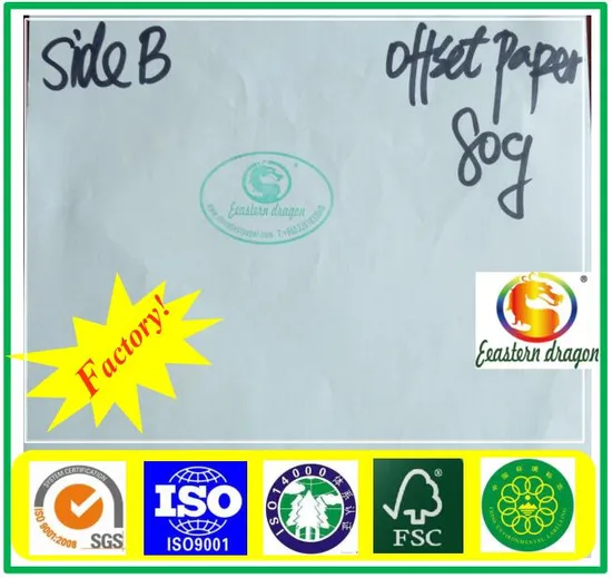 Natural white offset paper 157g