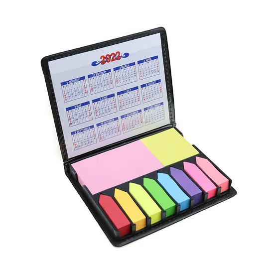 Sticky Note Pad Custom PU Leather Cover Sticky Note Set