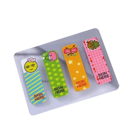Self-Adhesive Feature and Customized Pet Sticky Note Index Tabs Flags for Page Marker