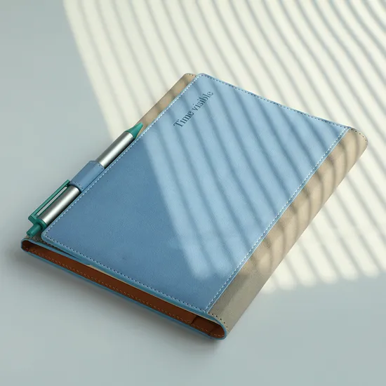 Super Business USB Notepad Take Note Book with Soft Touch Leather Cover Book