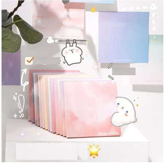 Custom 8*8cm 50sheets Daily Planner Printed Study Suppliers Note Pad Memo