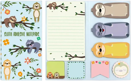 Hot Sale Cute Sticky Notes Set Sticky Notepads 240 Sheets Book Notes Sticker Memo for Students Kids Office Supply Paper Book Printing