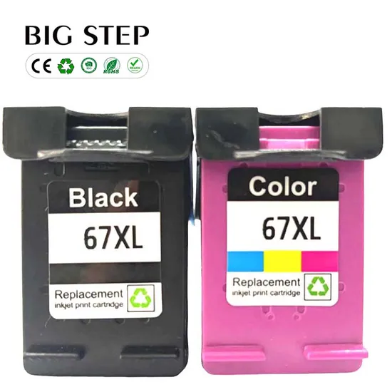 Remanufactured HP Ink Cartridge HP 67 67XL HP67 for HP Deskjet Deskjet 2700 2330 Printer