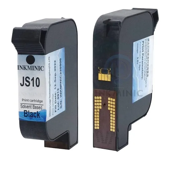 Mxpro Tij 12.7mm Handheld Inkjet Printer Js10 Ink Cartridge Tij Quick Dry Black Ink Cartridge for Tij Thermal Inkjet Printer