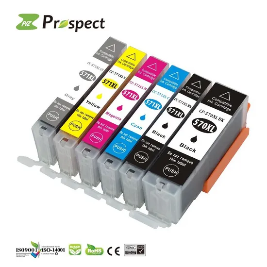 Prospect 170XL 171XL 370XL 371XL 470XL 471XL 5 Colors Compatible Canon Ink Cartridge for Inkjet Printer