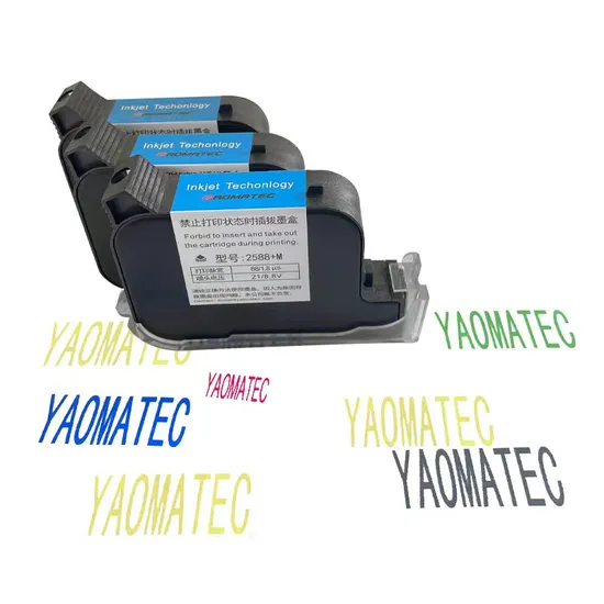 Yaomatec 12.7mm B Level Handheld Online Inkjet Printer Colorful Ink Cartridge