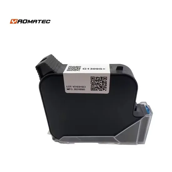 Yaomatec Fast Dry 25.4mm Inkjet Printer Black Colorful Solvent Ink Cartridge