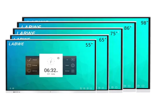 98" Interactive Flat Panel with 4K 3840*2160 Android 8.0 & Windows All in One