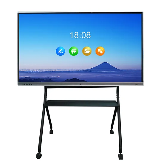 65 75 86 100 Inch Stand Infrared Touch Screen Displays Smart TV System Interactive Whiteboard