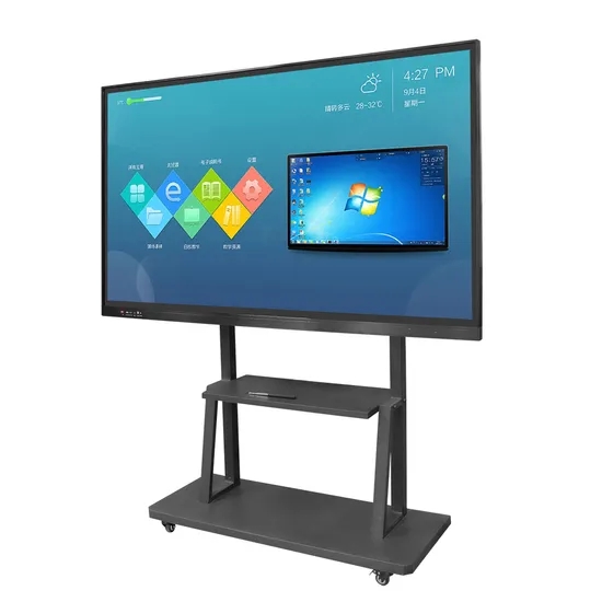 Multimedia 75 Inch 3/4mm Tempered Glass Touchscreen Display Whiteboard Smart Interactive Touch Board