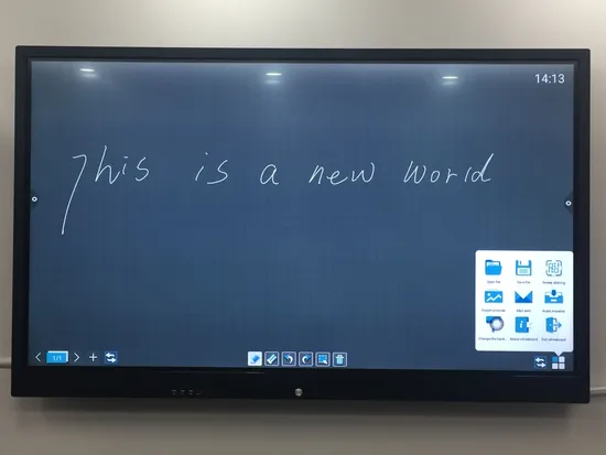 65 Inch AG Glass Double System Smart Board Interactive Digital Whiteboard for Schools