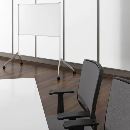 360-Degree Rotating Double-Sided Magnetic Whiteboard for Versatile Use