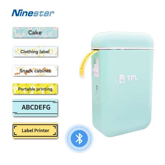 Tp-110 Portable Handheld Wireless Label Maker Printer Smartphone Thermal Small Rechargeable Label Sticker Mini Printer Portable