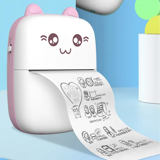 C9 Inkless Mini Label Printer Portable Thermal Photo Printer Compact Pocket for Student