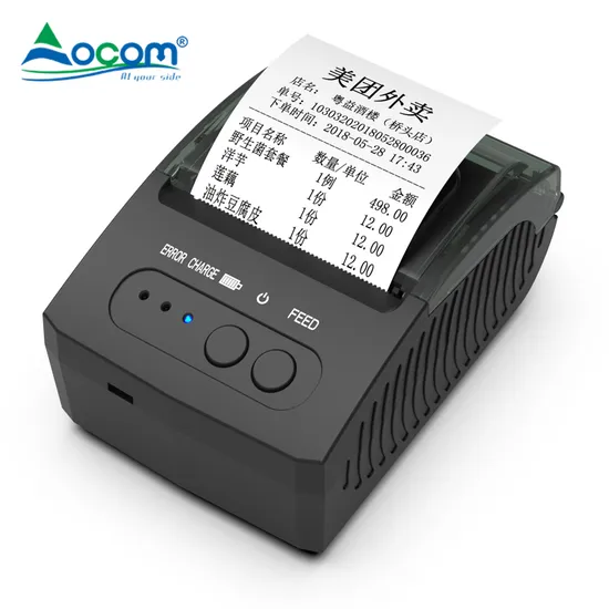 New Arriving 58mm Bluetooth Thermal Receipt Printer for Parking Ticket Supermarket
