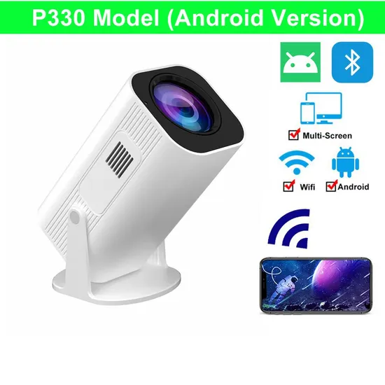 Full HD Cinema Smart Projector Beamer Android Lumens Home Theater Portable LED LCD Projector 4K
