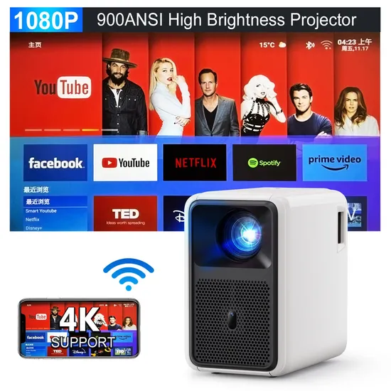 Cre Cr36 Hot Selling LCD LED Projectors Home Theater HD Video Outdoor Cinema Projectors